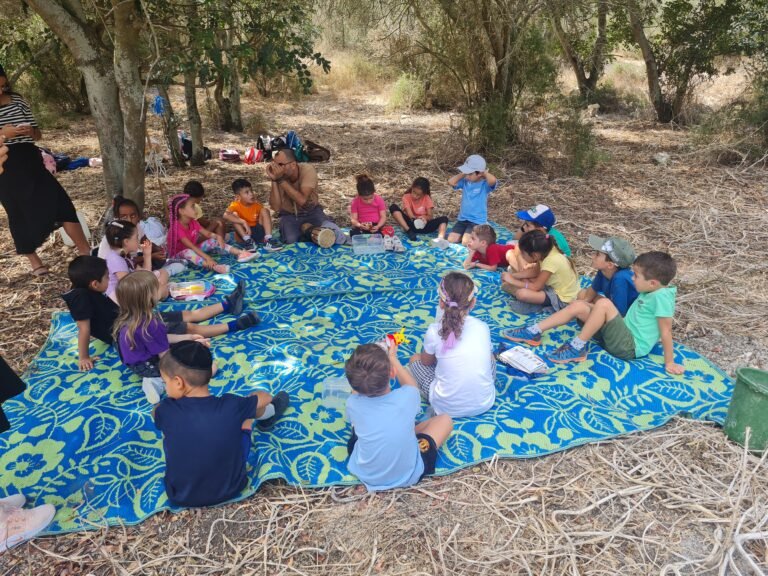 מעגל ילדים בכיתת יער